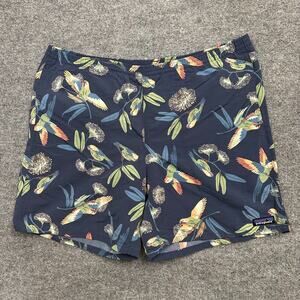 Patagonia Men's Baggies Longs 7" Inseam Shorts Lined Trunks Medium Blue Parrot